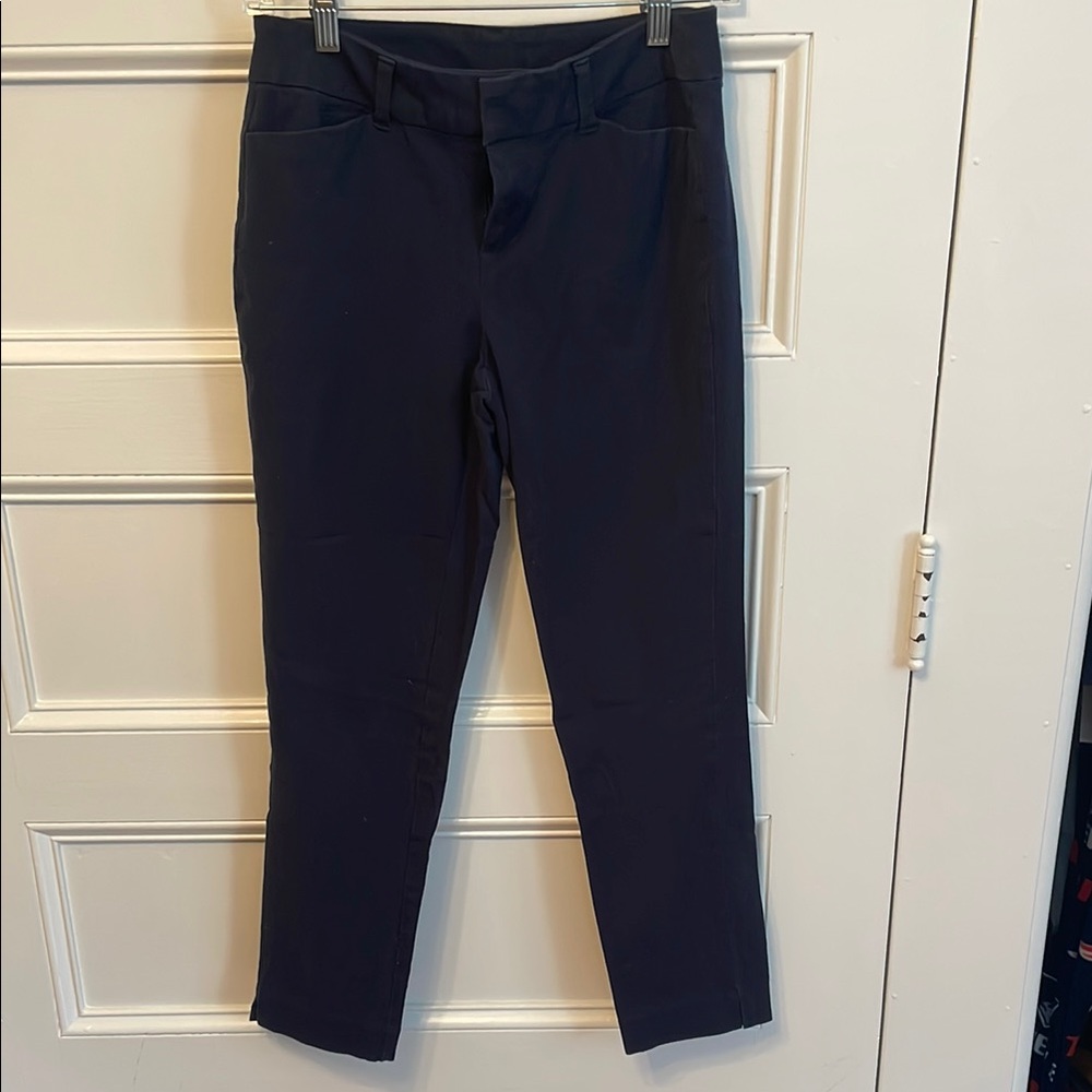 Navy Blue Slim Fit Pants